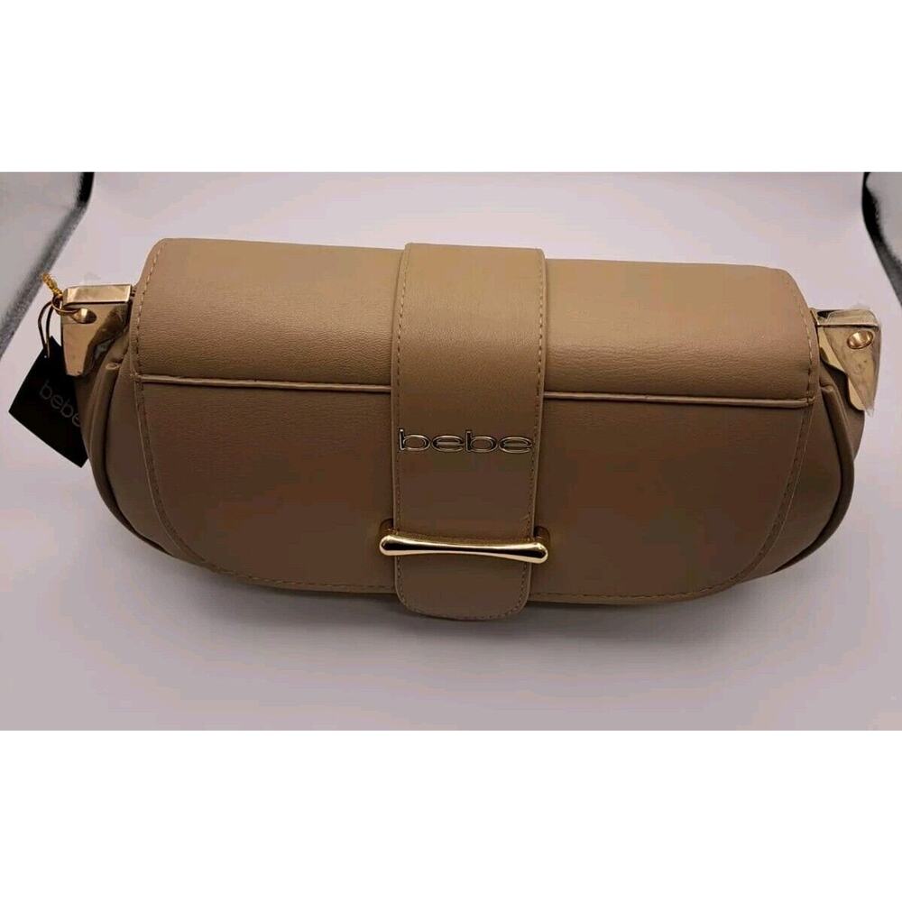 Bebe Los Angeles Saintโ Lamby solid Beige Crossbody Business Casual MSRP $109